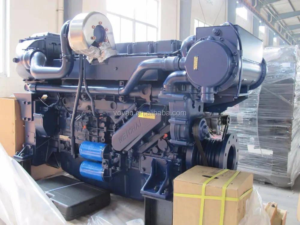 Hot sale 300hp 350hp 400hp 450hp 500hp Weichai boat diesel engine with marine gearbox for ship