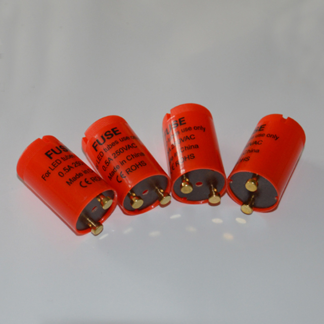 CE светодио дный ROHS led флуоресцентные трубки стартер 0.2A ~ 2A стартер светодиодной трубки с предохранителем