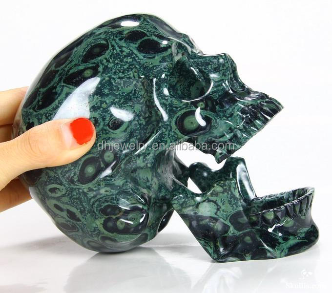 Wholesale natural gemstone kambaba quartz crystal detachable skulls