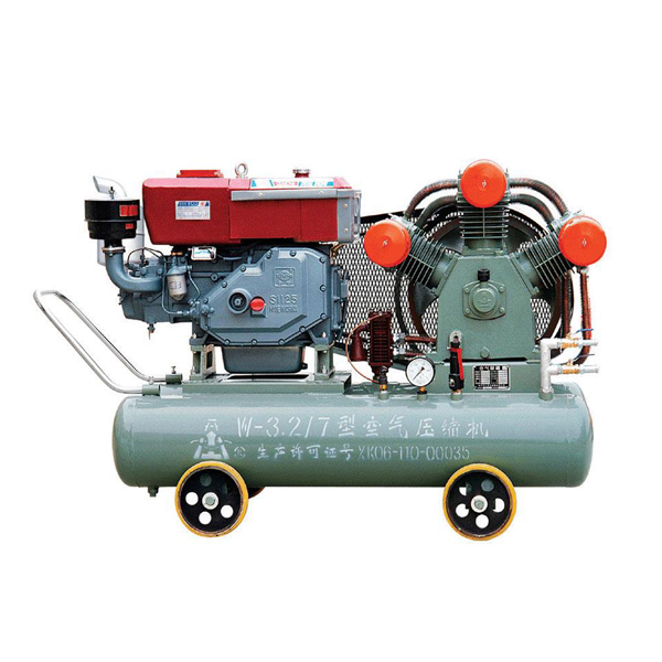 W-3.2/7 20hp 15kw дизельный двигатель, поршневой воздушный компрессор для бурения скважин