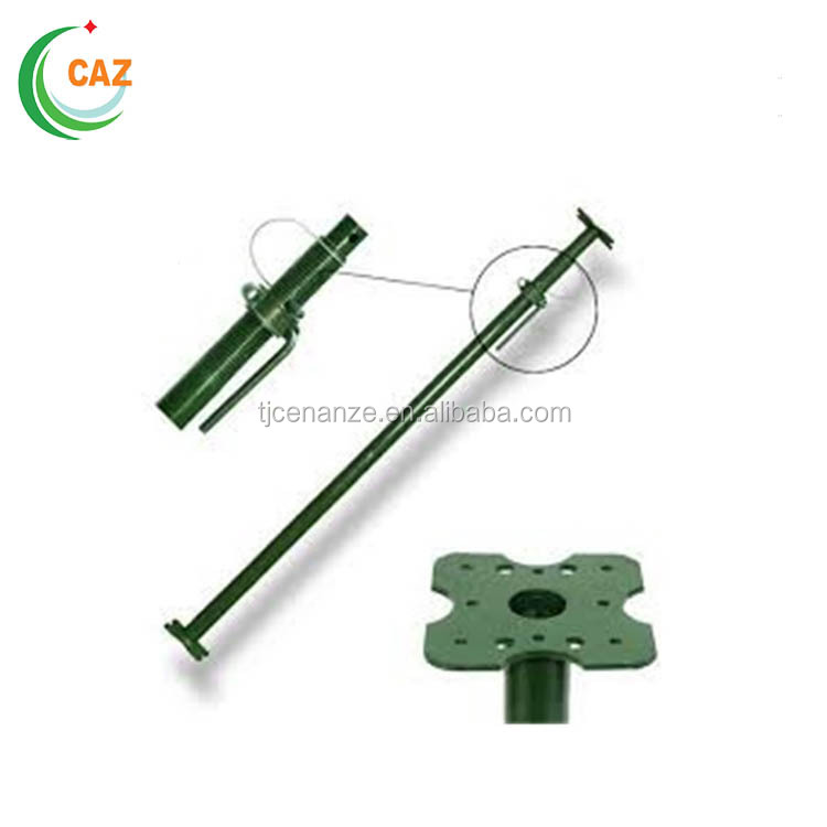 Painted scaffolding adjustable steel support jack base