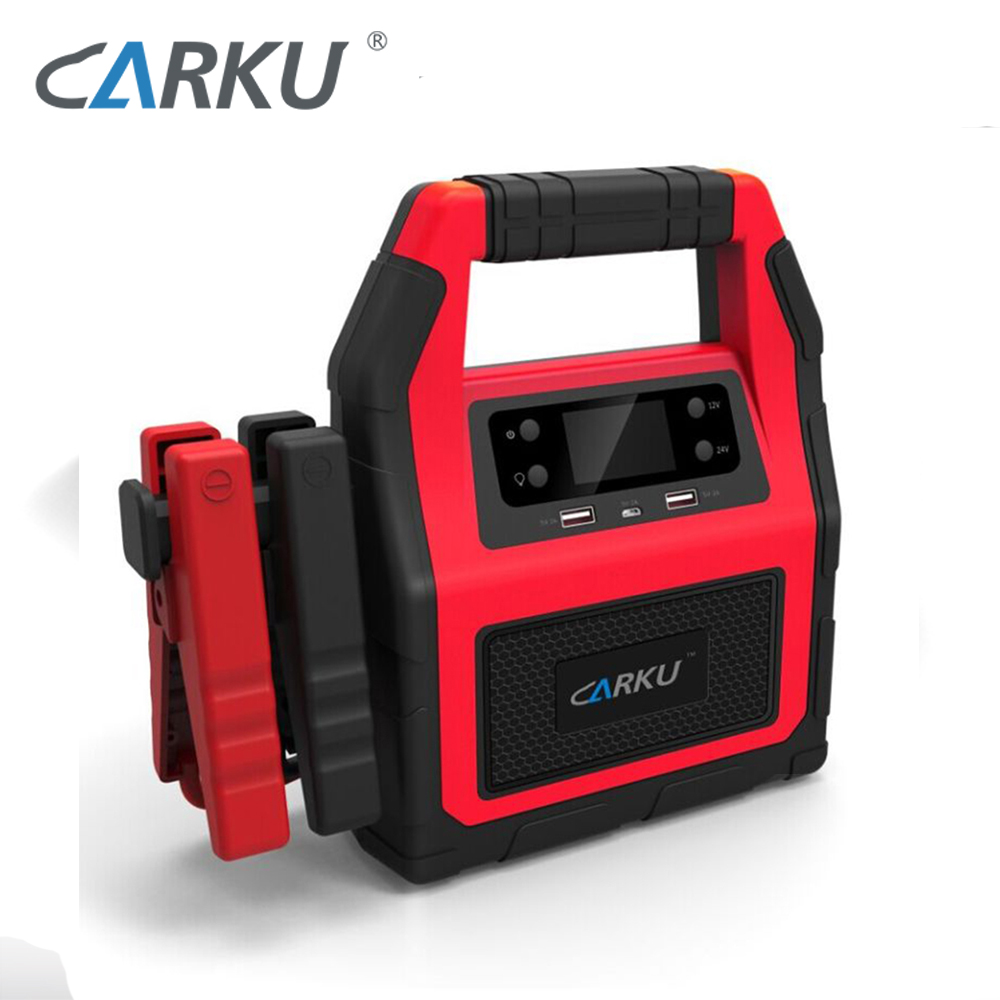 CARKU аварийного 12V 24V пусковое устройство 45000 мА/ч, 1500A Для Дизельный Авто грузовых автомобилей, большой грузовик, тракторы