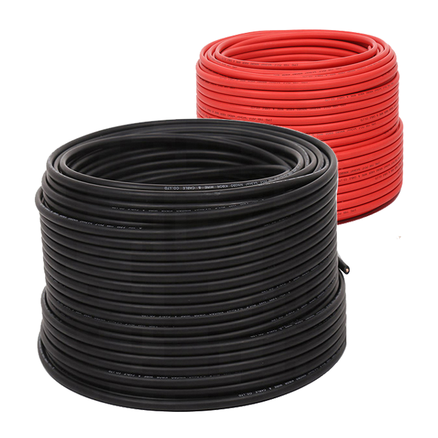 PV солнечный кабель 2.5mm2 / 4mm2 / 6mm2 / 10mm2 / 16mm2 / 25mm2 для системы солнечной энергии
