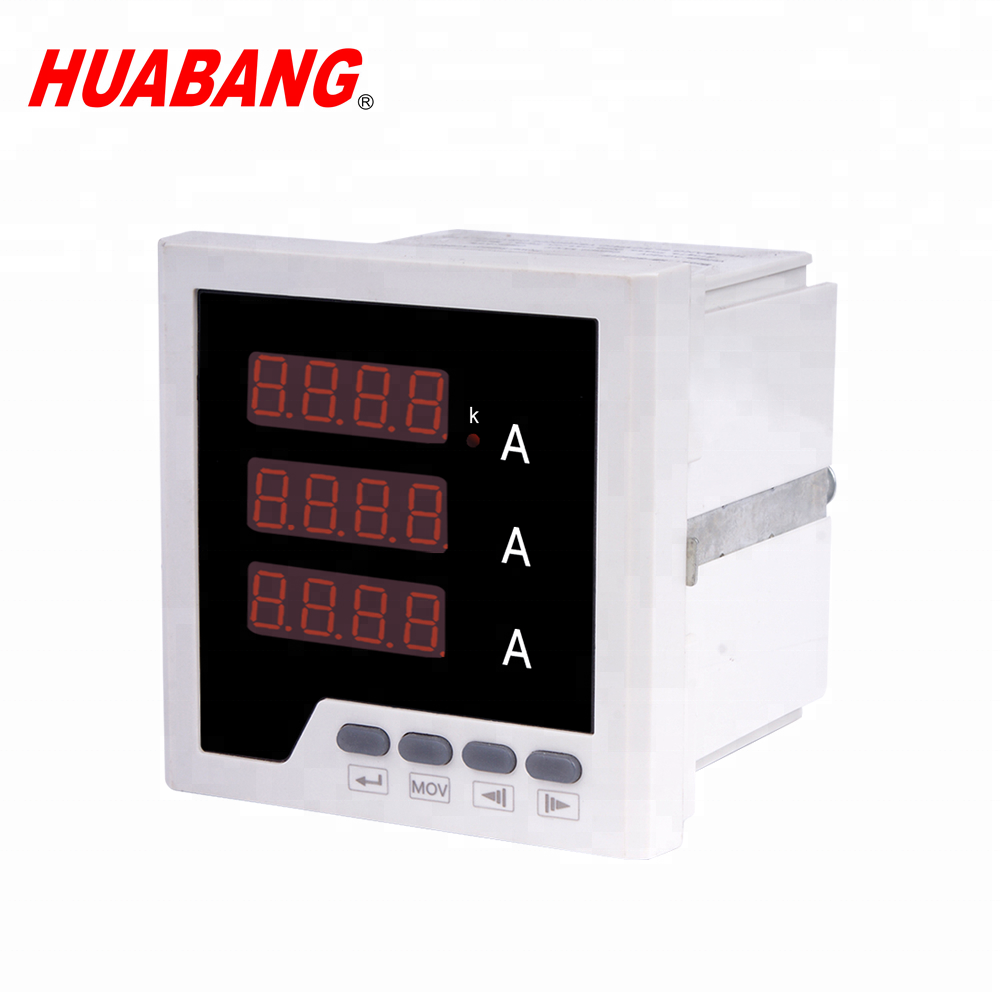 96x96 три фазы MODBUS амперметр переменного тока измеряемый ток, цифровой прибор для измерения уровня 3 фазы переменного тока Амперметр
