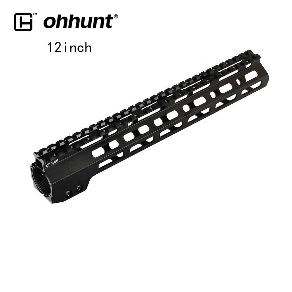 Ohhunt Custom Tactical Slim 7 9 10 12 13,5 15 17 Inch Slim Free Float MLOK M-LOK AR15 ar 15 Handguard со стальной гайкой