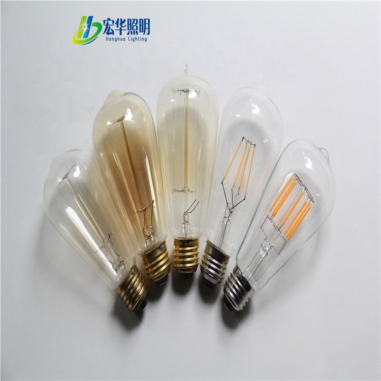 ST64 220V 4W 2000K конкурентоспособная цена, светодиодная мягкая лампа накаливания для украшения