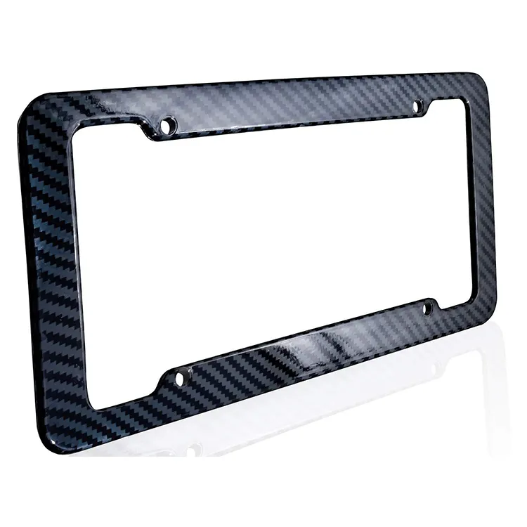 Brand New High Quality Printed Carbon Fiber License Plate Frames Covers for American market