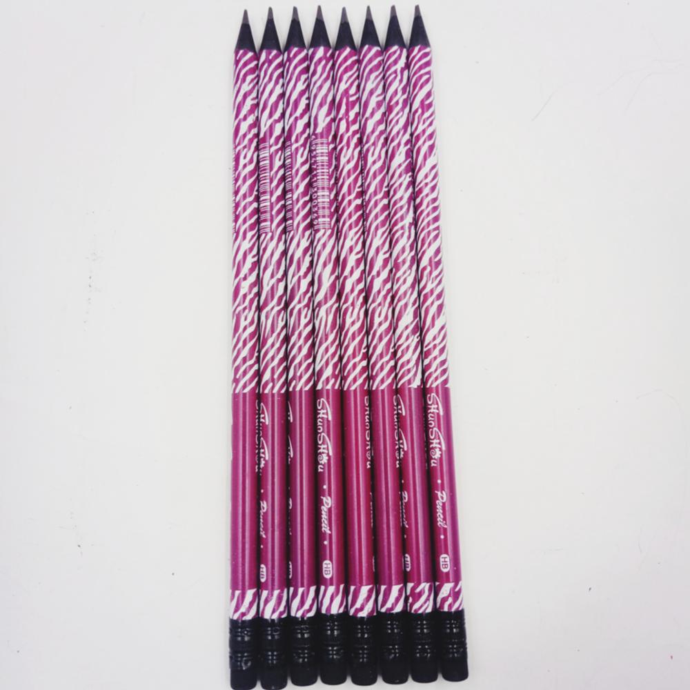 Wholesale Student Black Lead Plastic HB Pencil With Eraser