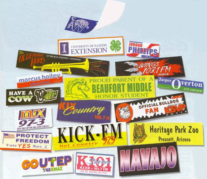PVC sticker and label screen printing