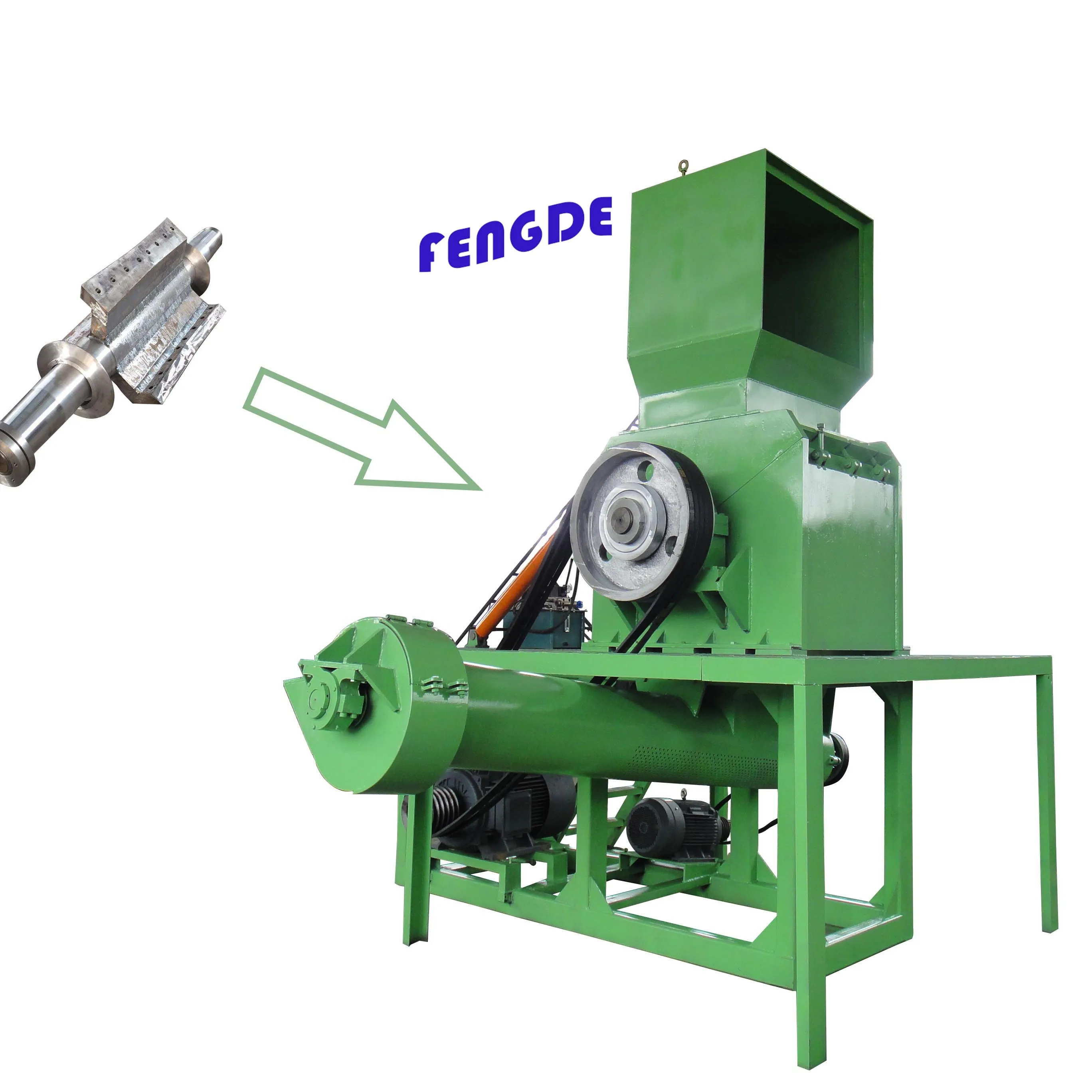 CE High Capacity Flake Type Soundproof Plastic Crusher Machine PET Bottle Single Shaft Crusher Price