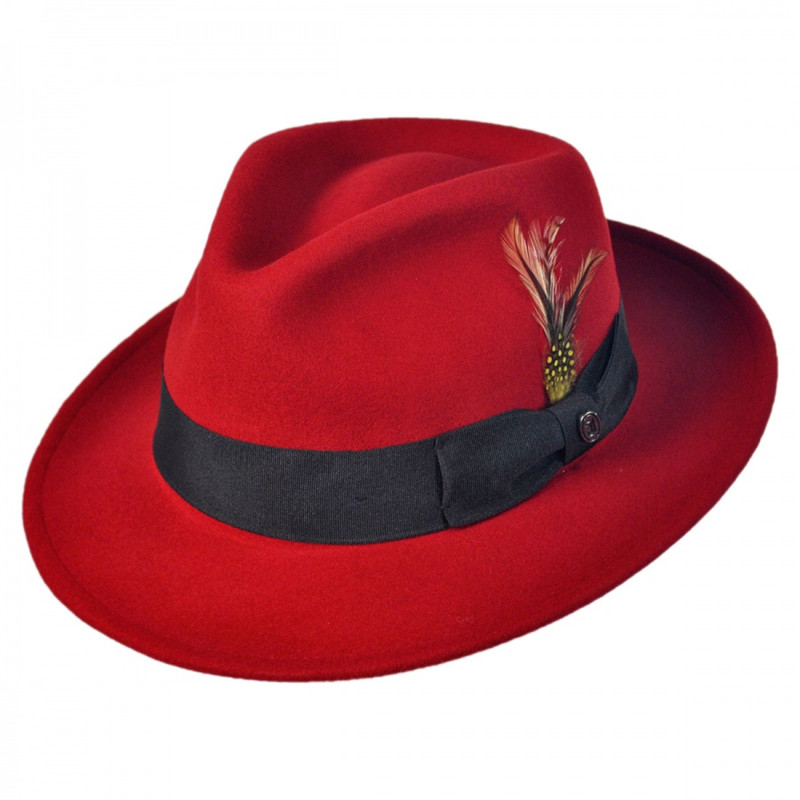 Мода Fedora человек шляпу в 2017