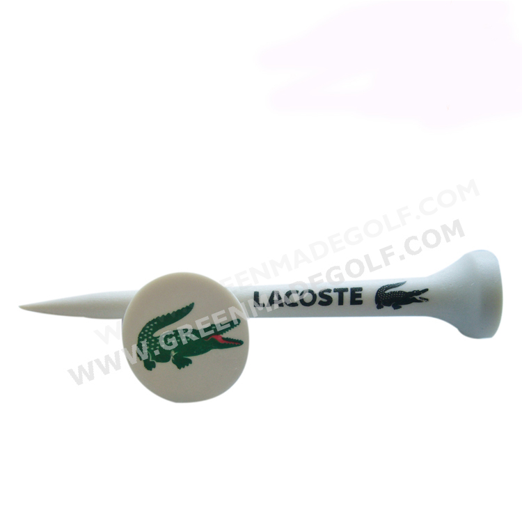 2021 Custom Logo Printed plastic tee PLA golf tee cornstarch golf tees