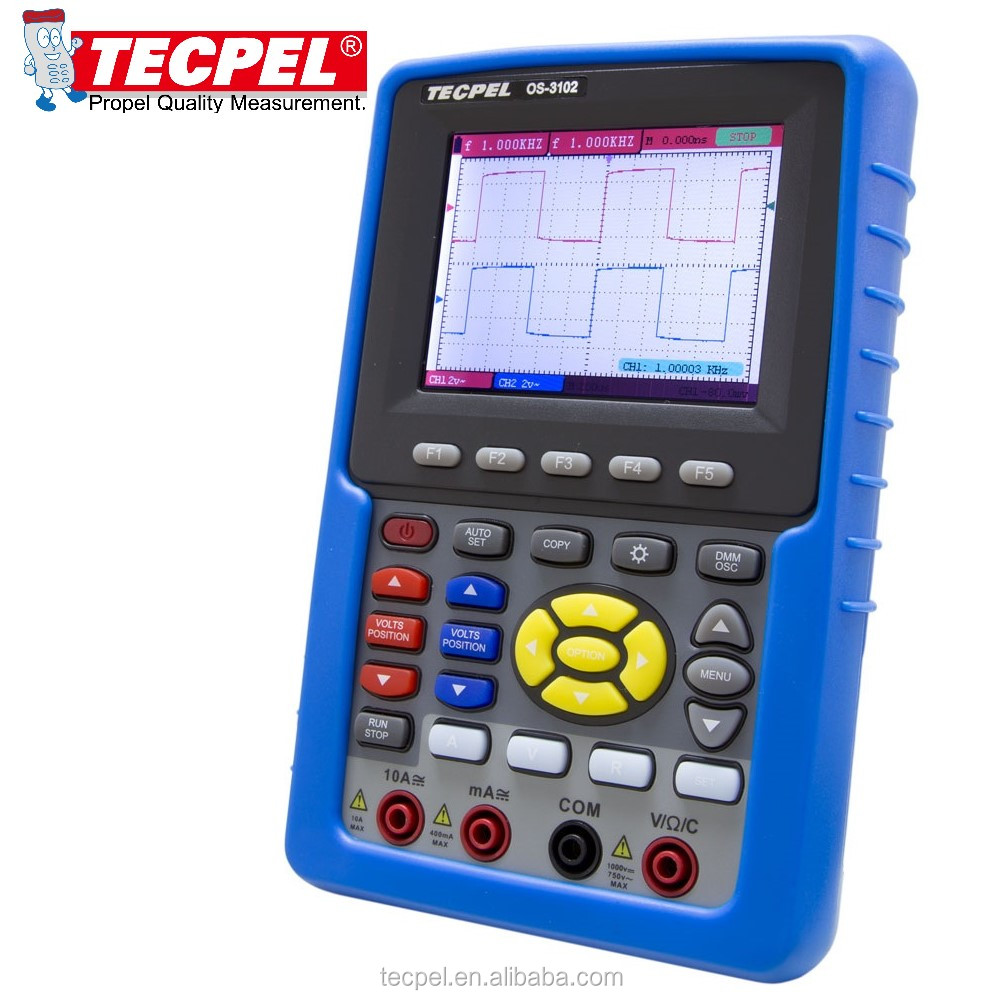 Цифровой портативный осциллограф OS-3102 Tecpel 100 МГц