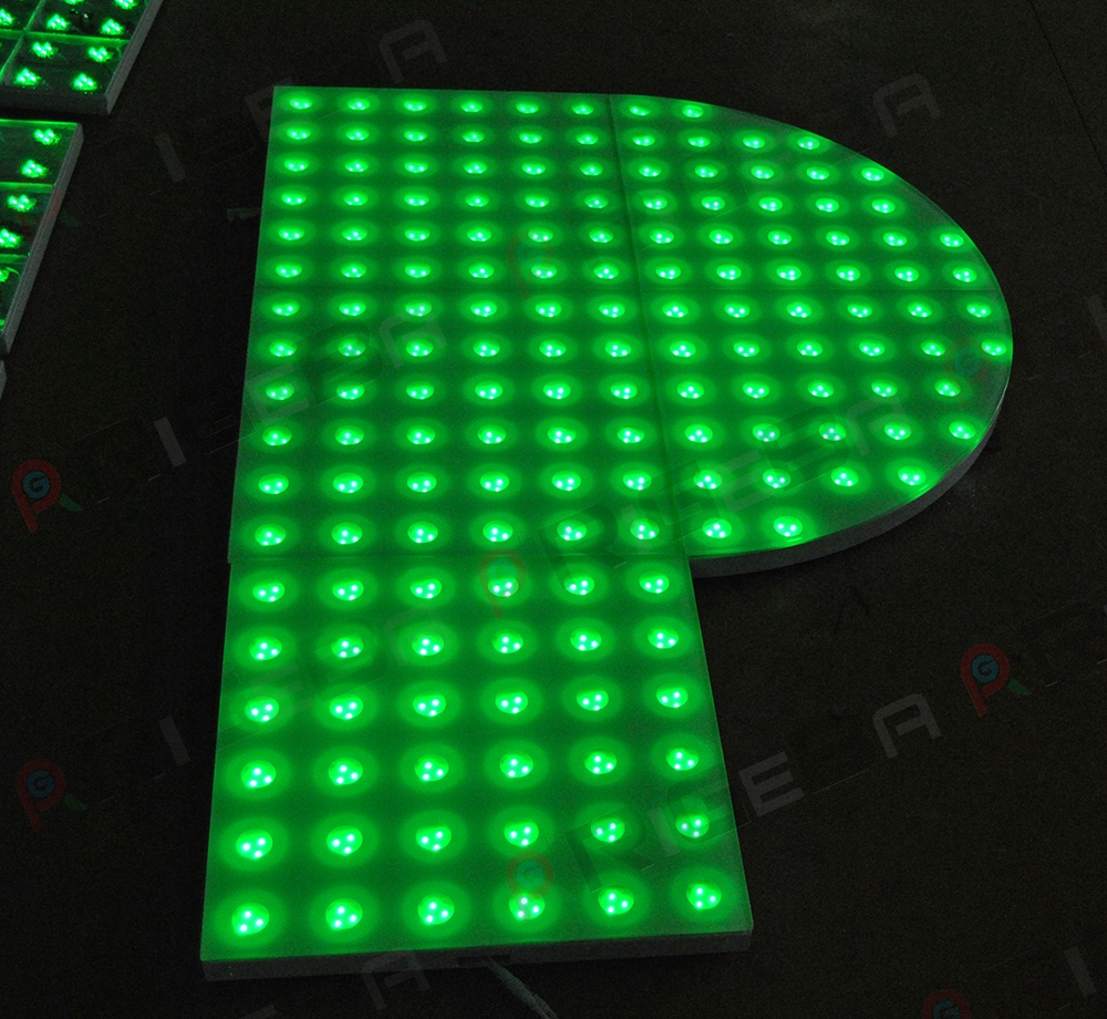 rigeba brand disco dj party Hot Round Shape Digital LED Glass dancing floor for events