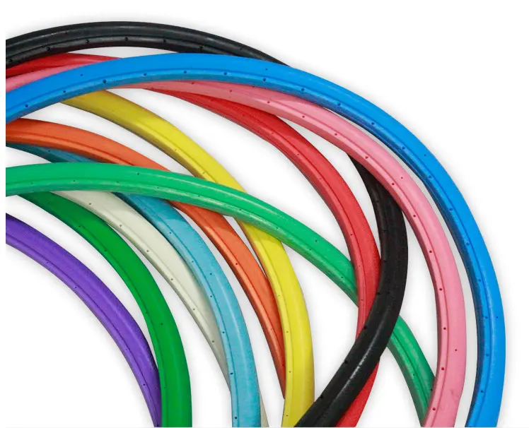 Colorful 700C Fixed Gear solid natural rubber Bicycle Tire