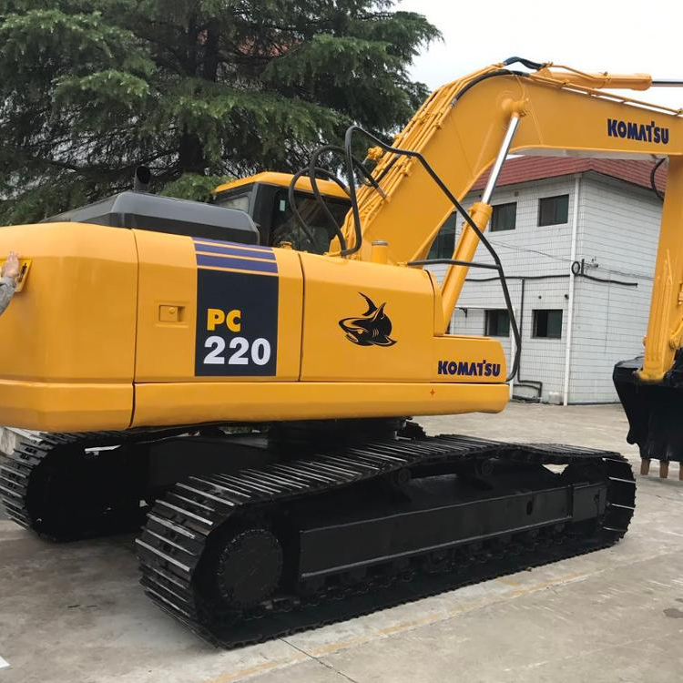 Меньше рабочих часов используется Komatsu PC220 гусеничный экскаватор/Подержанный Komatsu PC220-7 экскаватор на продажу