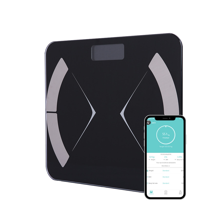 2019 модные электронные весы из закаленного стекла с Bluetooth