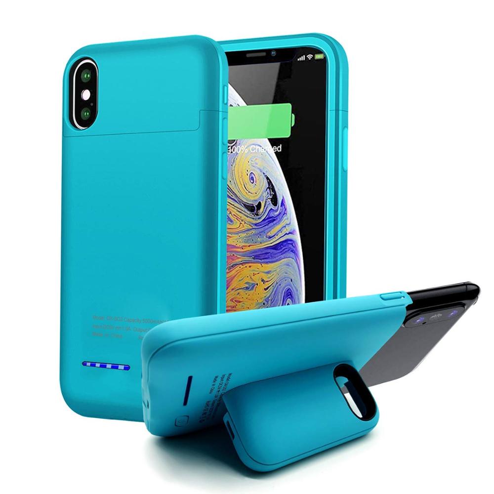 Amazon, хит продаж, чехол питания для iPhone X/Xs Max/XR, магнитный портативный чехол для батареи, чехол для аккумулятора 360