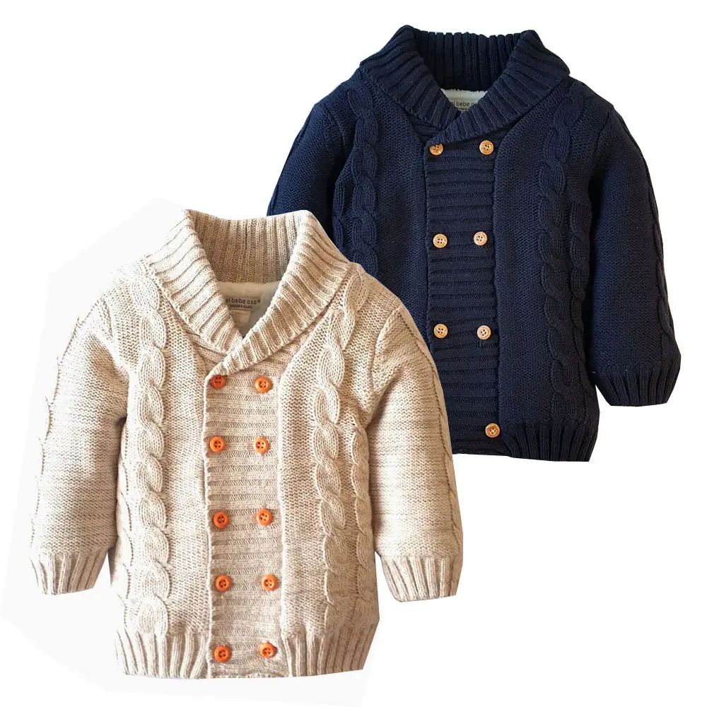 2018 модный вязаный зимний шерстяной свитер для маленьких мальчиков
