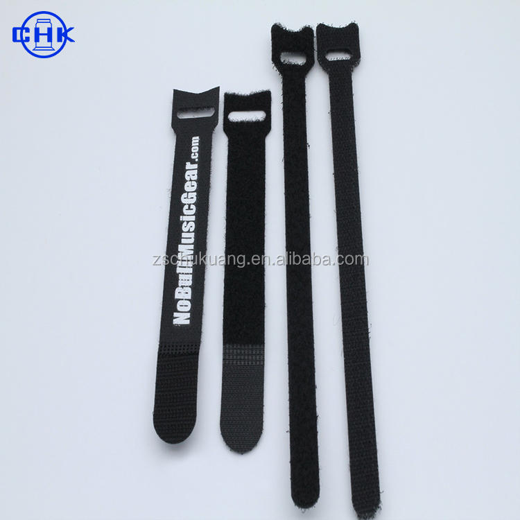 Wholesale custom reusable sizes Colorful Nylon Hook and Loop Cable Ties
