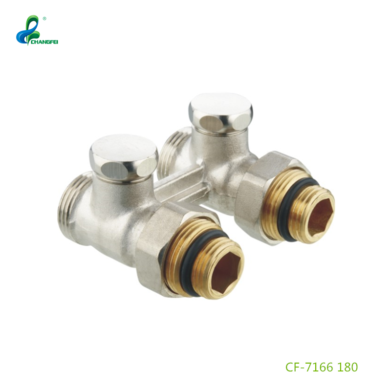 Changfei Латунный прямой H двойной радиатор шаровой клапан для систем HVAC