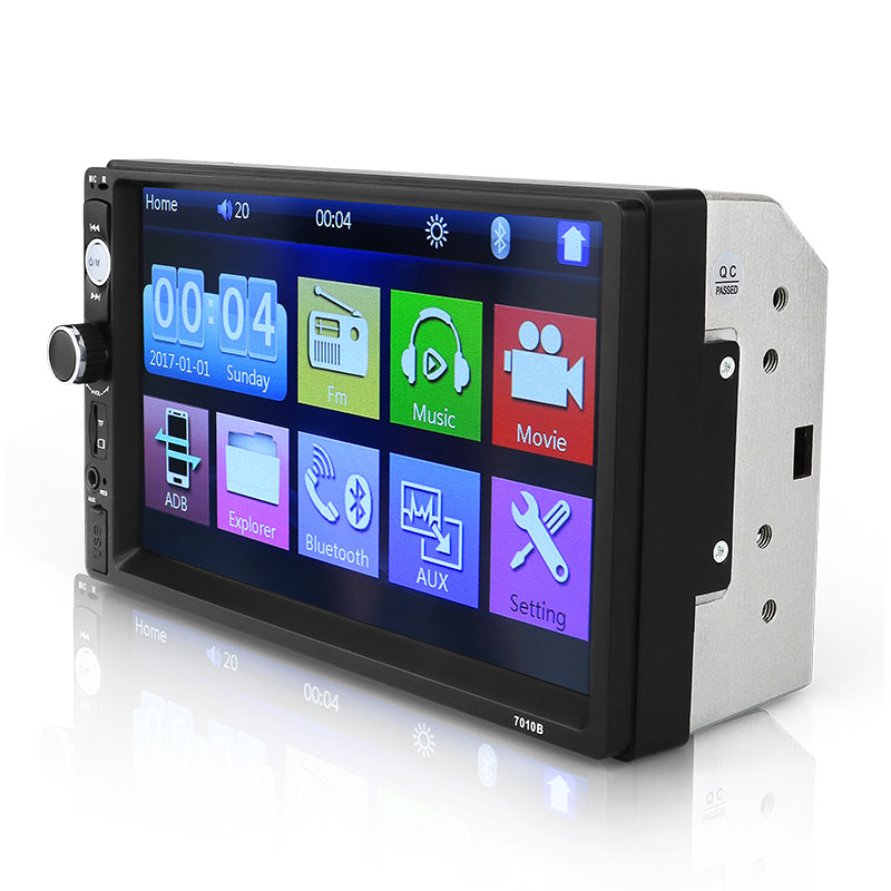 2 din Автомобильный Радио 7 "HD сенсорный экран плеер MP5 SD/FM/MP4/USB/AUX/BT автомобильный аудио для камеры заднего вида дистанционное управление