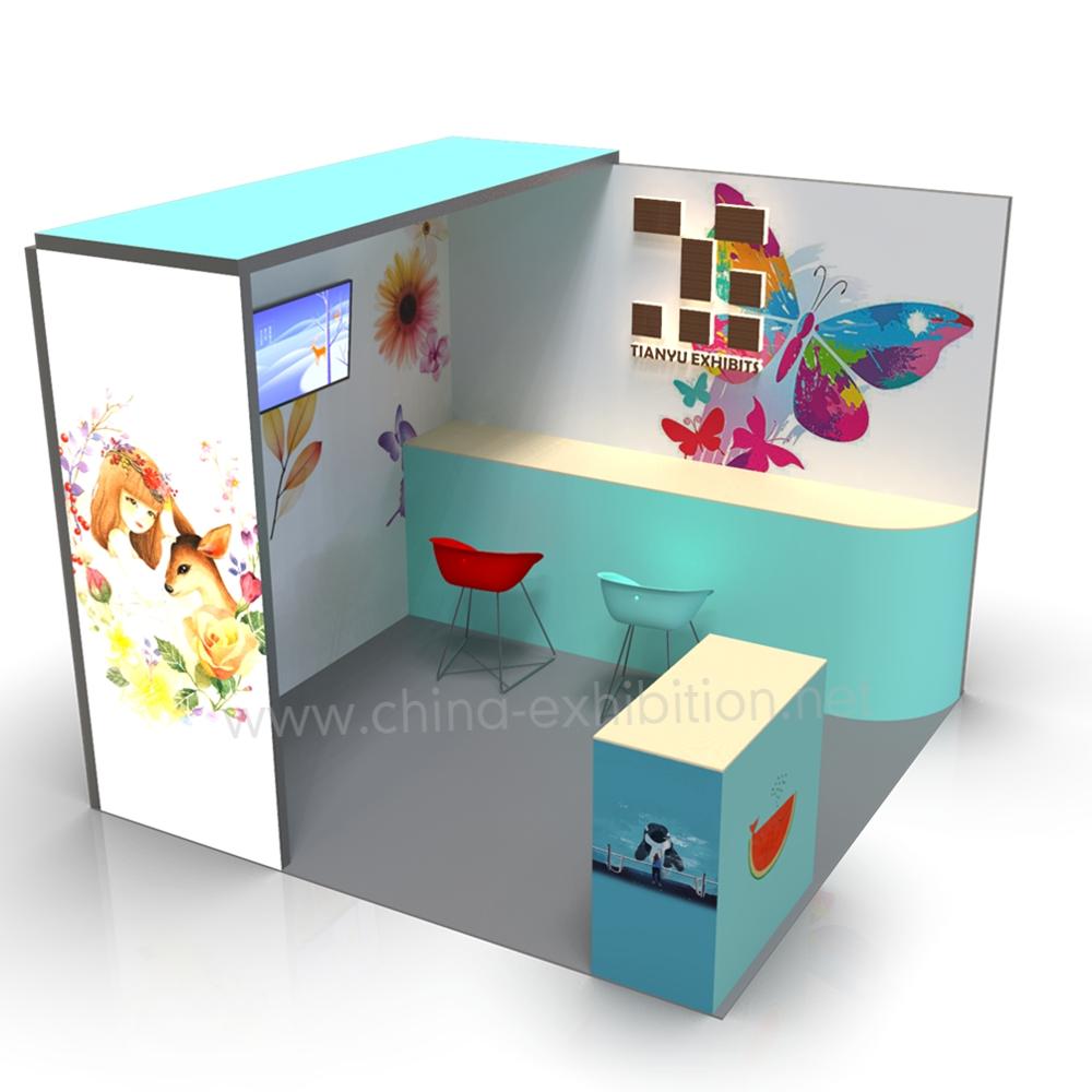 Changeable Trade Show Display Stand 10X10 with Graphic Designing