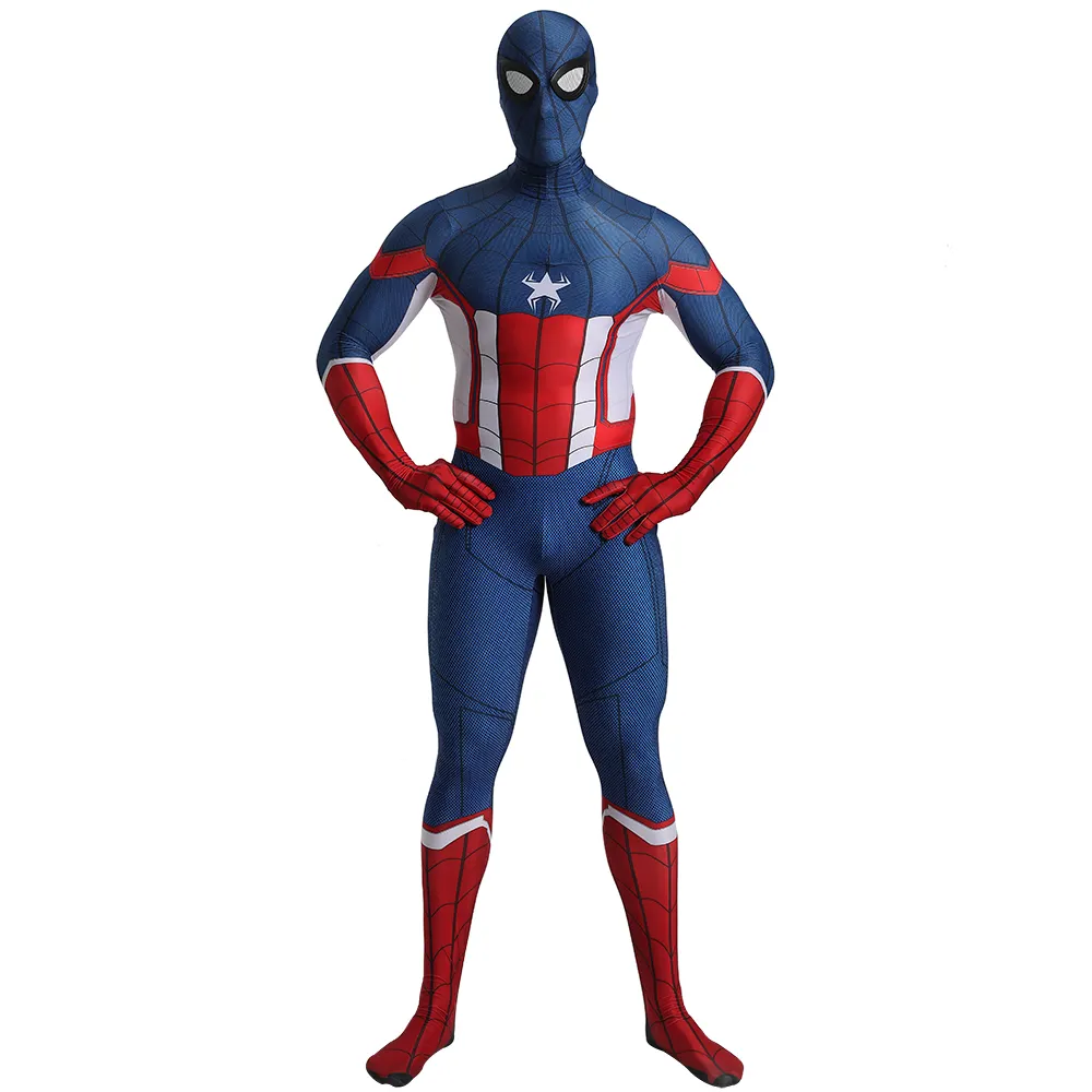 New Spider Man Far From Home Cosplay Costumes Peter Parker Zentai Suit Bodysuit Adult Kids Spiderman Superhero zentai