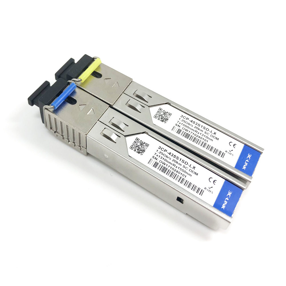 3C-LINK 1,25G одноволоконный коннектор SC/LC, оптический модуль sfp 3-120 км 1,25g bidi sfp