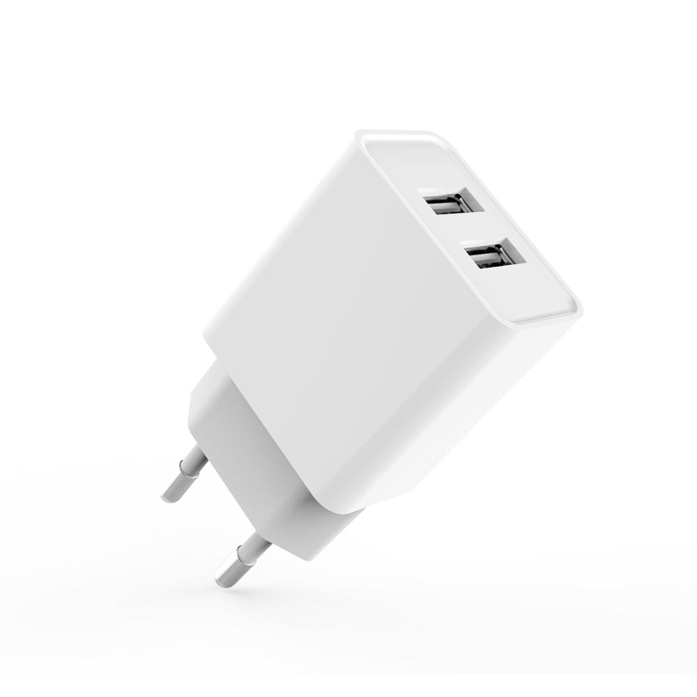 KC/CE/ROHS/ERP сертифицированное Высокое качество micro usb 2 порта 2.4A настенное зарядное устройство