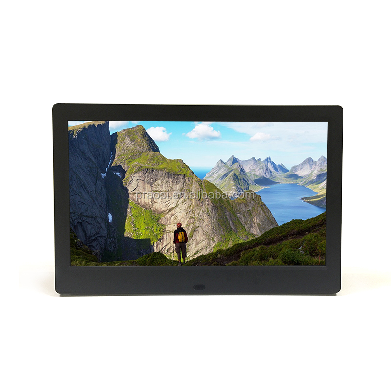 Новая модель 2019 цифровая фоторамка с видео петлей 10,1 дюйма с настенным креплением для метеостанции