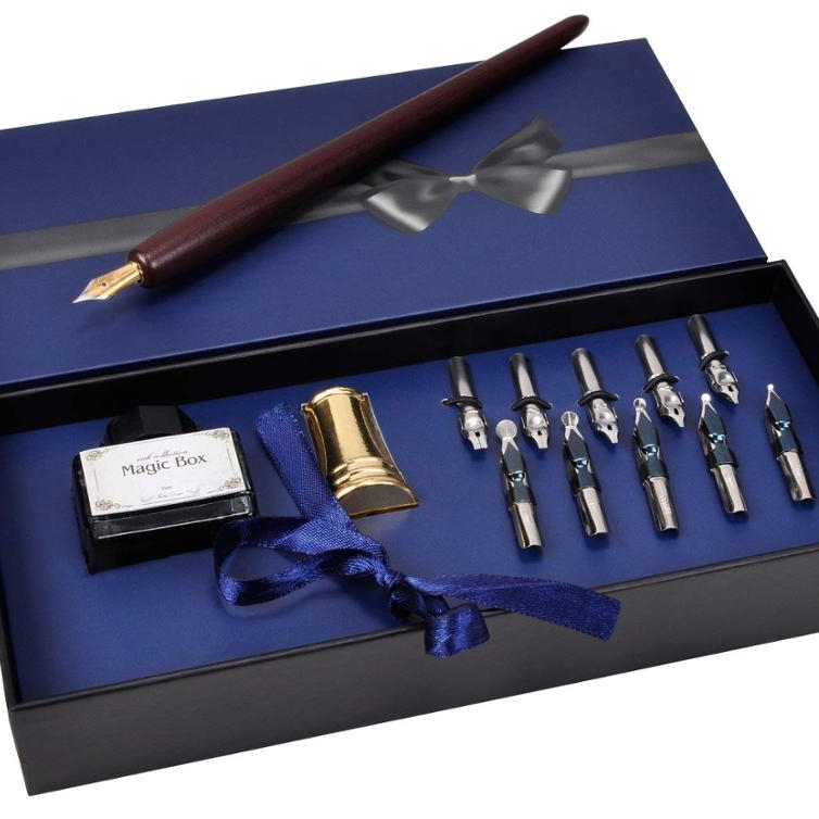 2019 Новинка! Caligraphy dip pen Набор перо dip pen Набор дерево dip pen