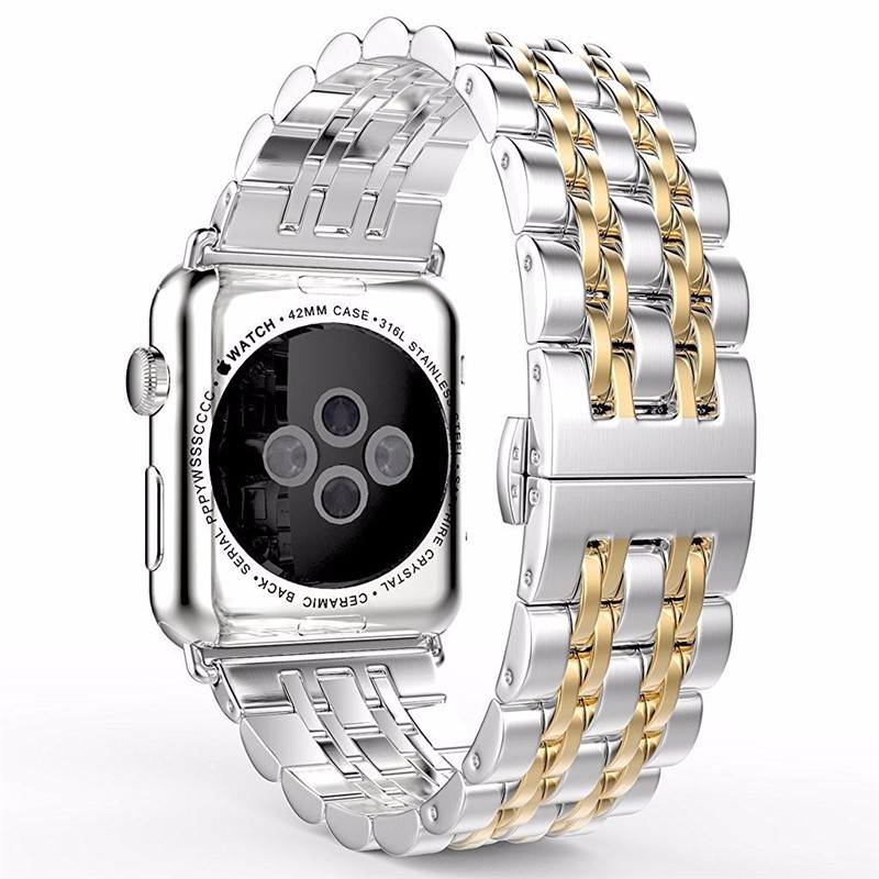 Браслет из нержавеющей стали для Apple Watch Band Series 1 2 3 4 5 6 SE