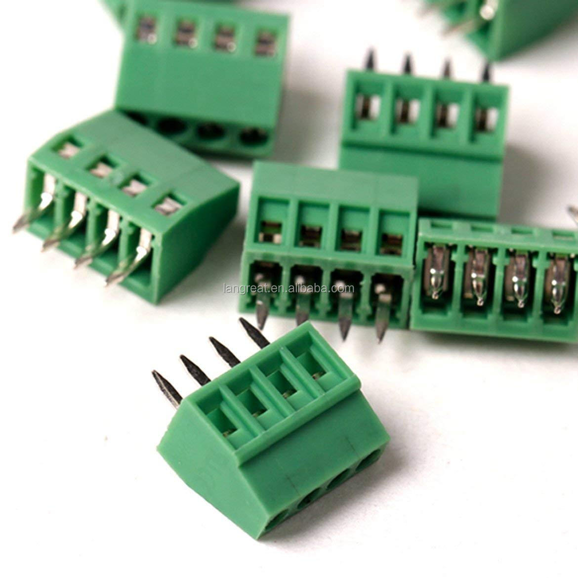 Шаг винтовой клеммной колодки pcb 3,81/2,54/5 мм