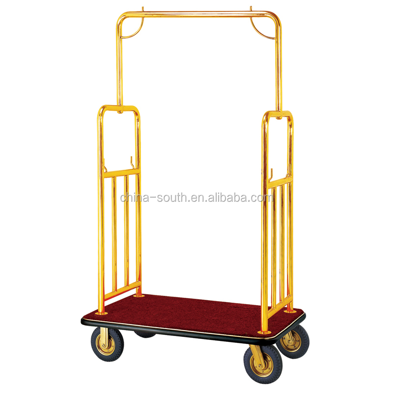 High quality Luggage cart/portable luggage trolley cart for hotel /Bell man trolley luggage cart