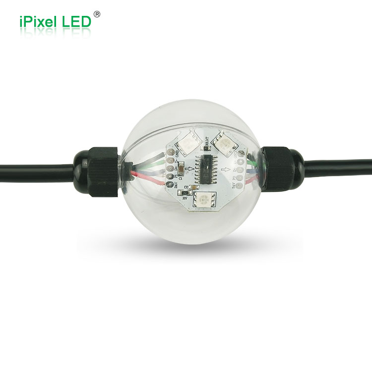360 градусов освещения DC12V 3d пиксельный шар строка светодио дный украшения rgb dmx