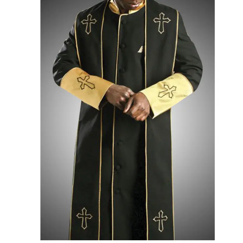 Индивидуальный дизайн от производителя, халаты для духовенства с вышитым логотипом