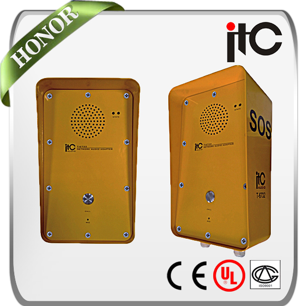 МТЦ T-6732A IP55 Степень защиты С Использованием DSP Процессор Низкая Задержка Аварийного Домофон Терминал