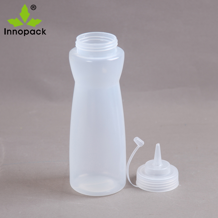 12oz plastic pp salad dressing bottle with lid