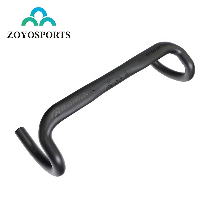 Велосипедный руль ZOYOSPORTS 400/420/440 мм, матовый черный руль из углеродного волокна