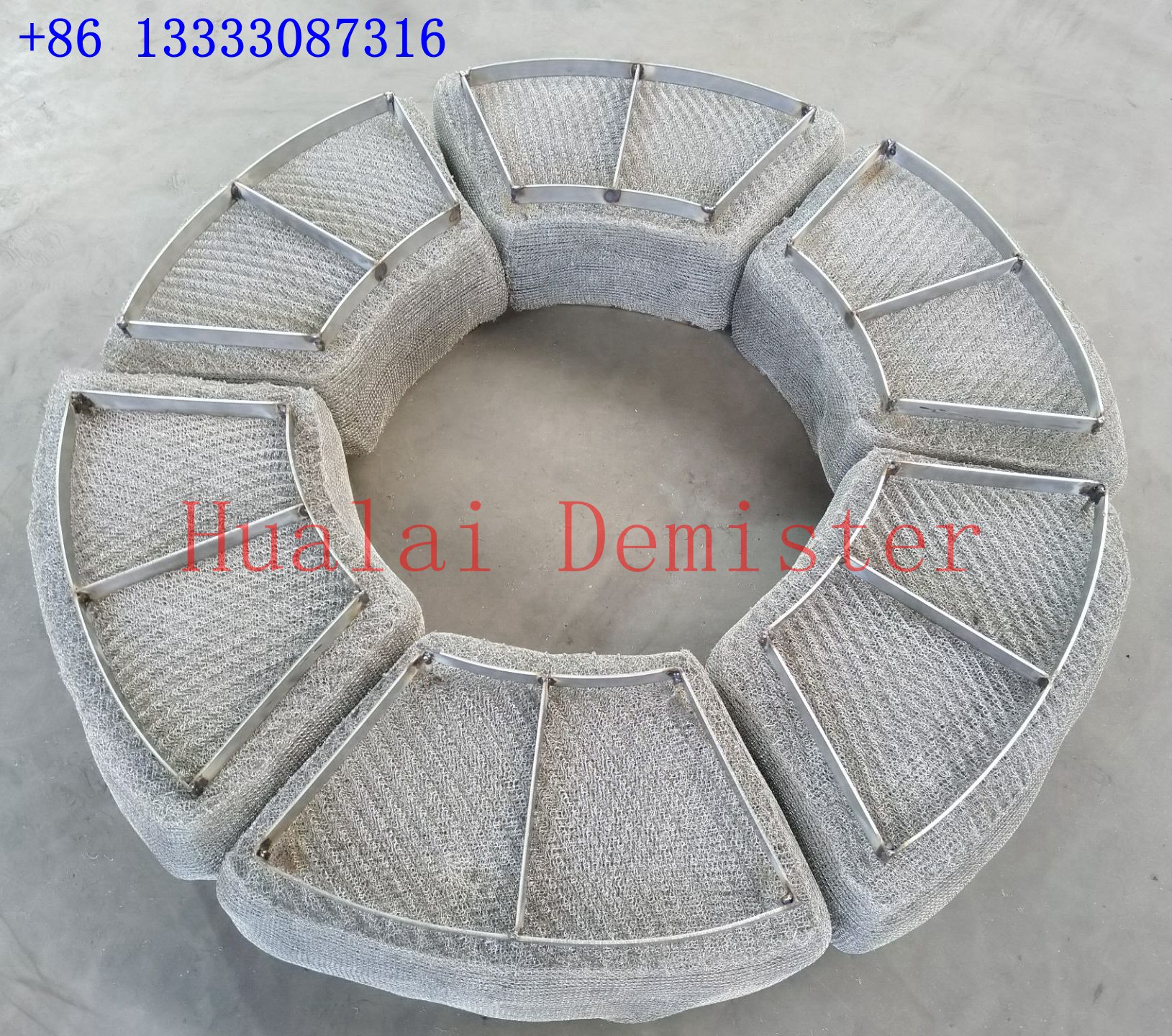 Сегментированная Проволочная Сетка demister OEM Завод поставщик Anping Hualai