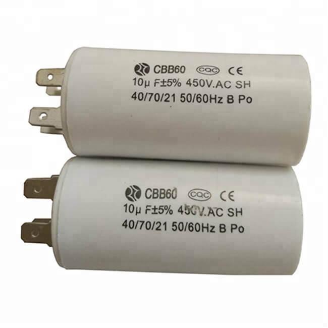 450v 100 мкФ моторный ходовой конденсатор cbb60 ac конденсатор с алюминиевой крышкой для 0,5 hp Мотор