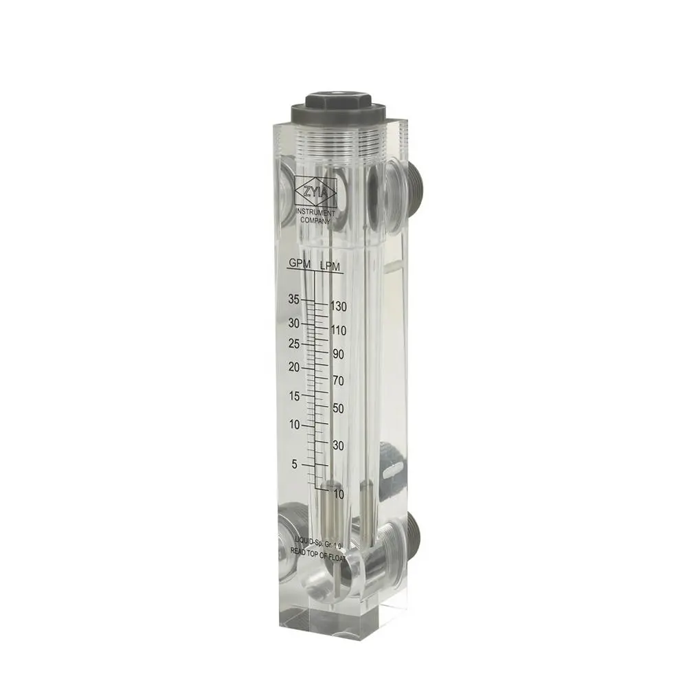 LZM series zyia OEM acrylic panel portable variable area water flow meter