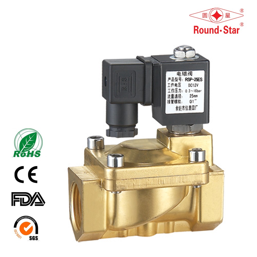 RSP-15 1/2 "Латунь Электромагнитный клапан 0,3-16BAR DC24V AC220V