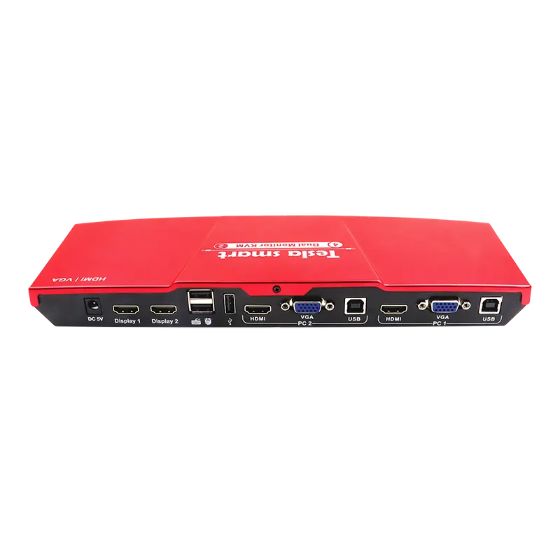 TESmart New 2 port USB HDMI KVM Switch support dual monitors and extra USB 2.0 devices