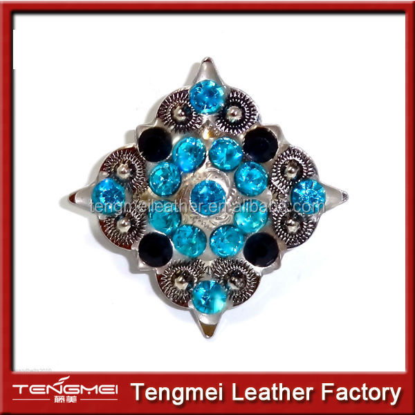 Западные Пастушка черный и Бирюзовый Diamond Concho пояса аксессуары