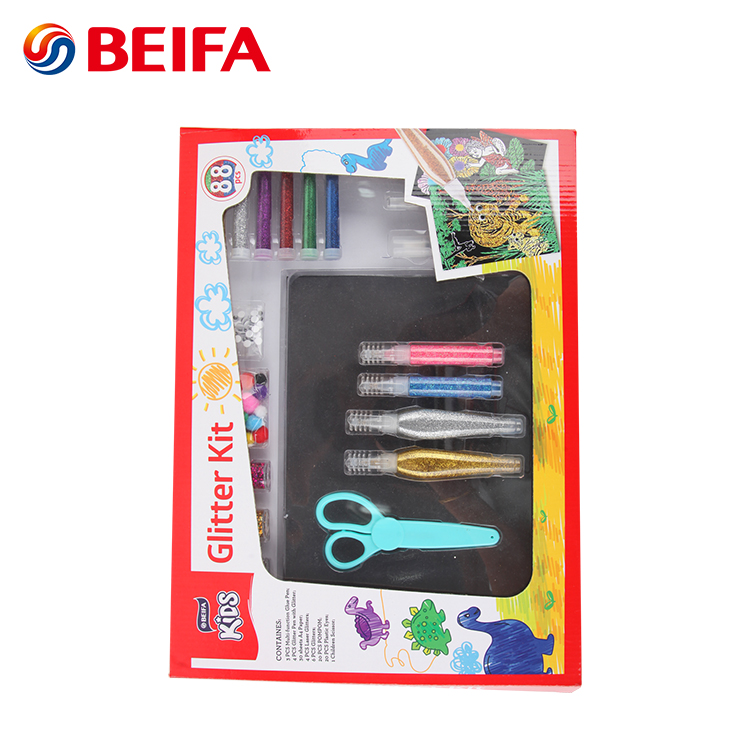 Beifa бренд CS0001 лучшие продажи сухой быстро DIY блеск клей перо набор для детей