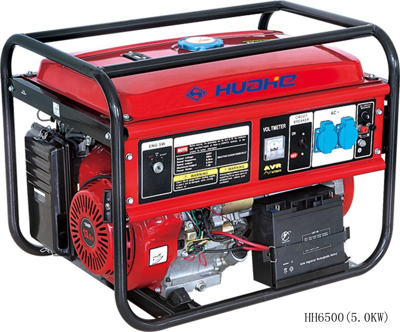Бензиновый генератор 5.5kw с 13hp бензиновый двигатель электрический старт, 4-тактный, верхнее расположение клапанов в головке цилиндров портативный бензиновый генератор