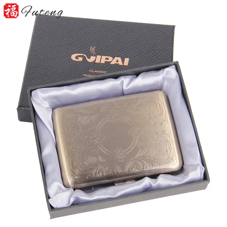 China attractive sliding lid tin cigarette case/metal tin cigar box