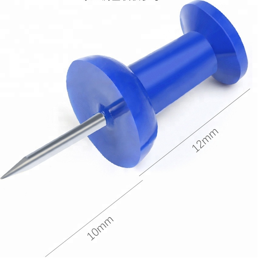Custom rainbow color head steel point push pin